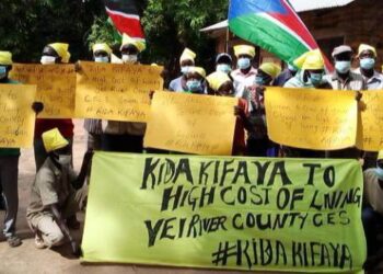 “Hungry” Yei IDPs protest high cost of living